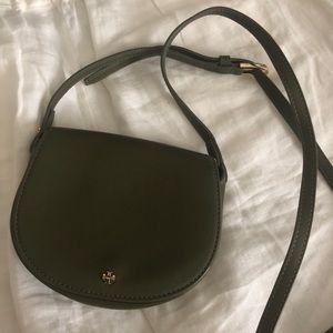 EUC Tory Burch olive khaki mini shoulder purse